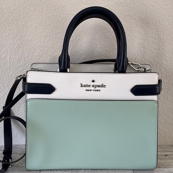 Kate Spade EUC+ Staci Medium Top Zip Satchel Crossbody Poolside Multi
